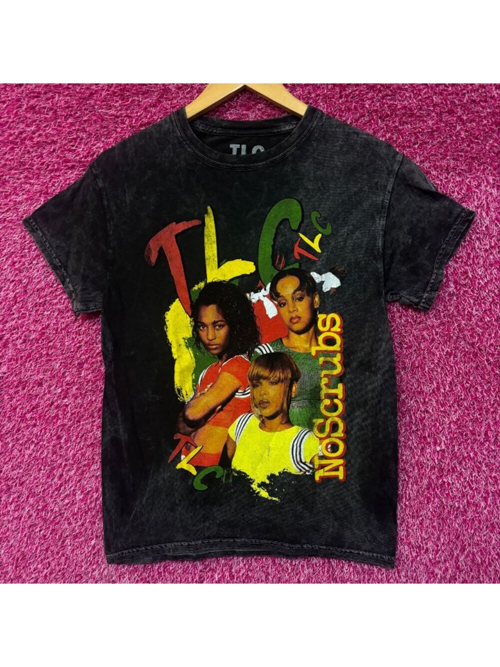 TLC No Scrubs Mineral Wash Tshirt Size Small